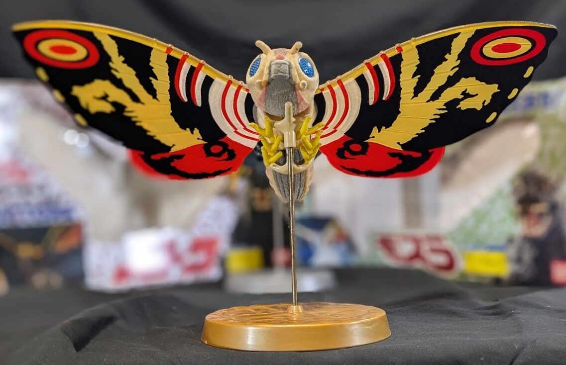 平成「ゴジラvsモスラ」モスラ成虫・バトラ成虫（バンダイ）箱付