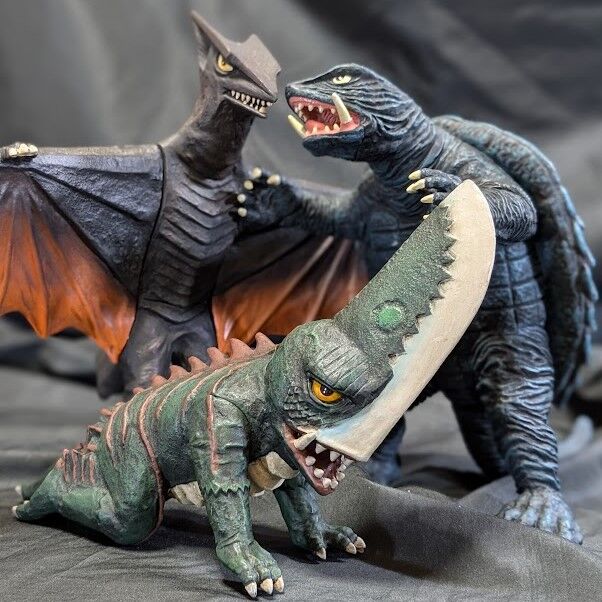昭和ガメラ＆ギロン＆ギャオス（エクスプラス）ソフビフィギュア3体