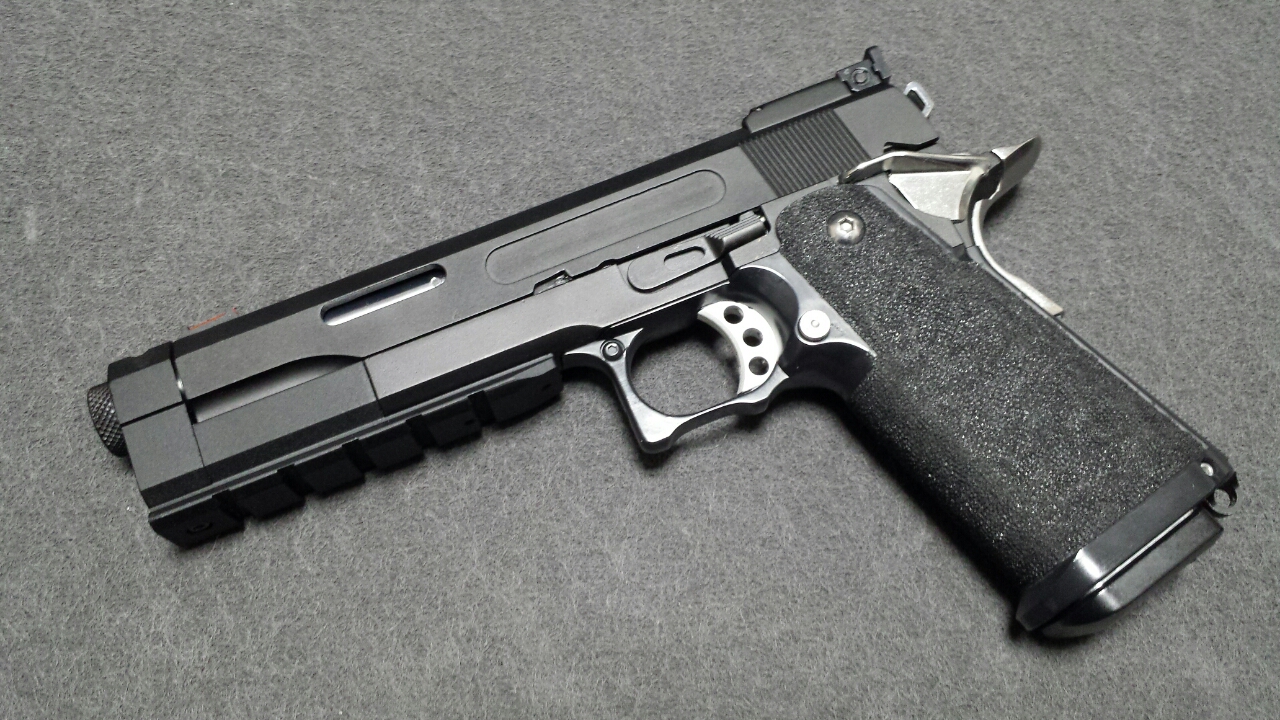 ハイキャパカスタム タクティカルレースガン仕様 ひとまず完成？ : Hi