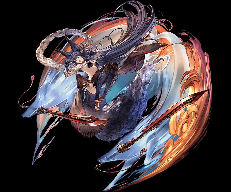 グラブル】SSRユエルがLv100カンスト！九尾様に認められ4アビ「参之舞