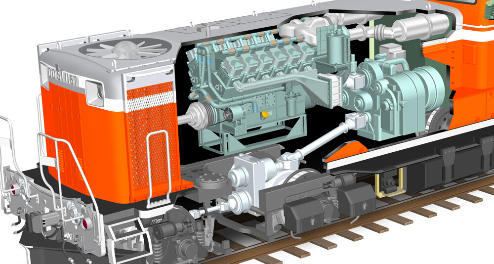 ○日本国有鉄道（国鉄） ディーゼル機関車 DD51 1187形 : のりものの
