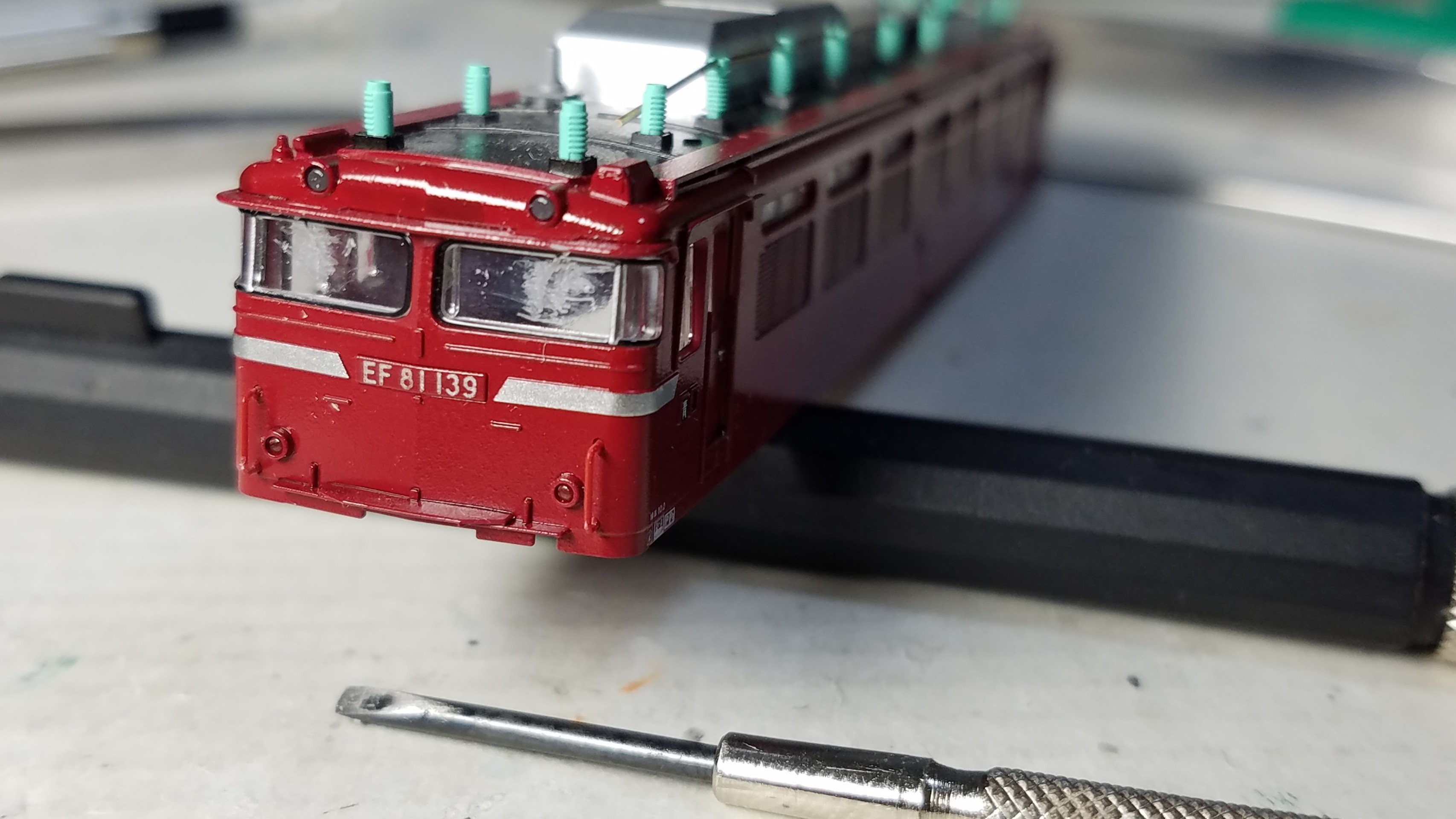 Kato 3066-4 EF81 JR東日本色（双頭連結器）の追加加工整備 その①