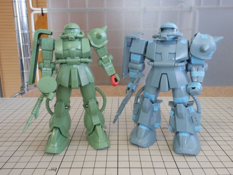 1/144旧キット MSVザク仮組み : yosshiro-labo