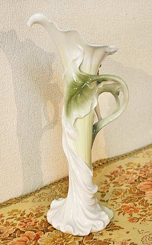 輸入雑貨 花瓶 フラワーベース ポーセリン ユニコーン 磁器 アール