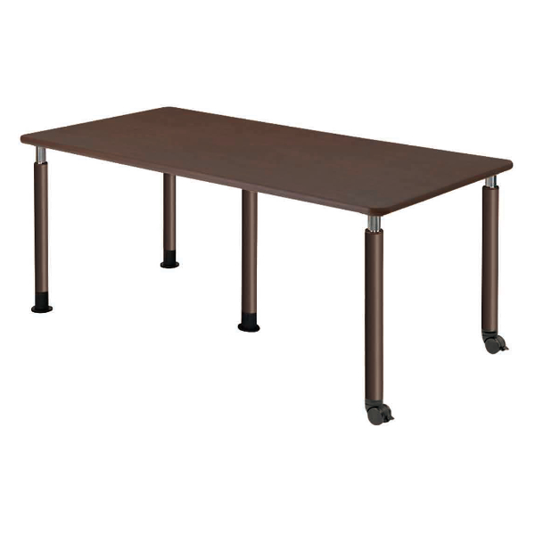 昇降式テーブル 幅180cm 高さ調節 固定脚 キャスター脚 介護施設 福祉