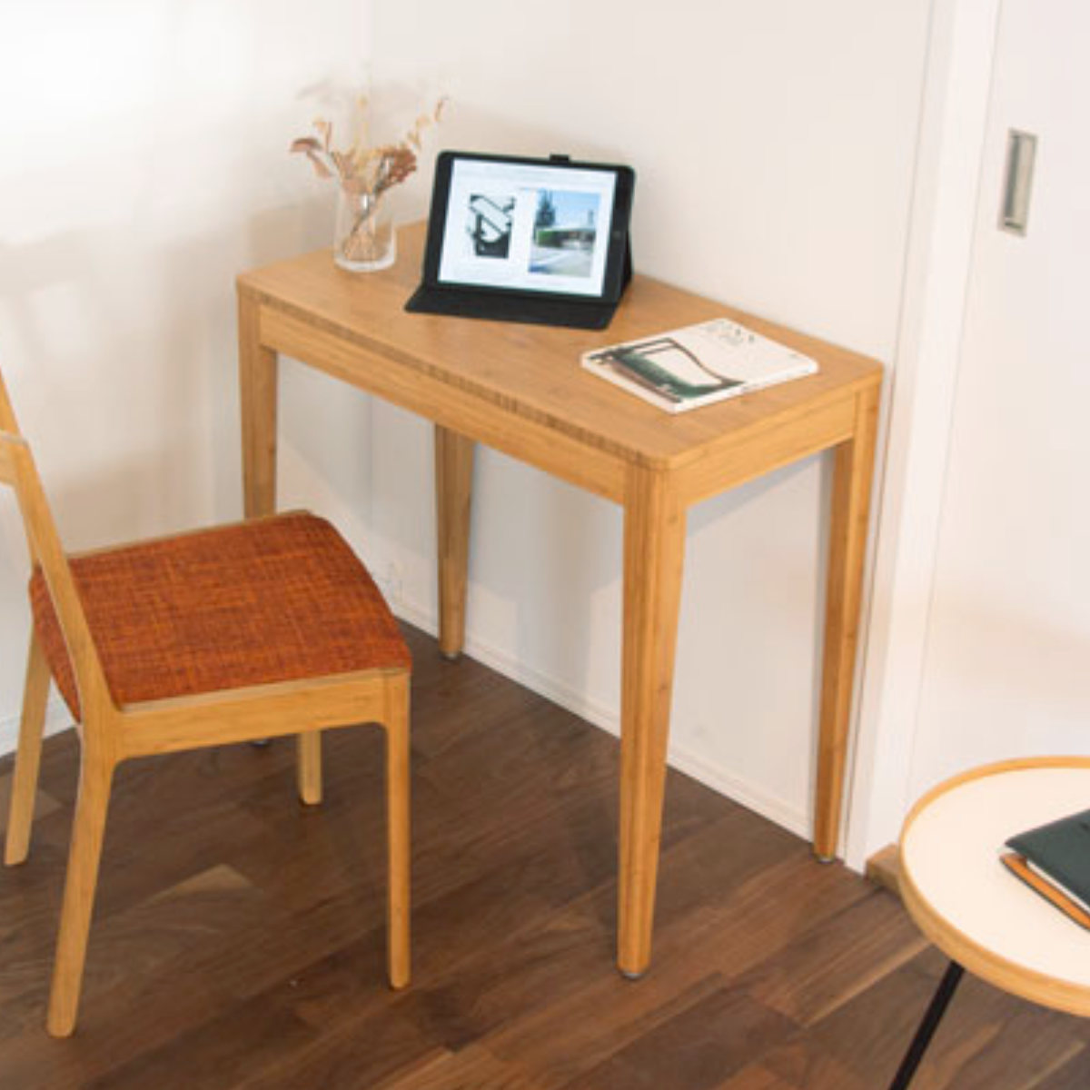 デスク 幅75cm 竹製 （ ワークデスク 引き出し 机 つくえ おしゃれ