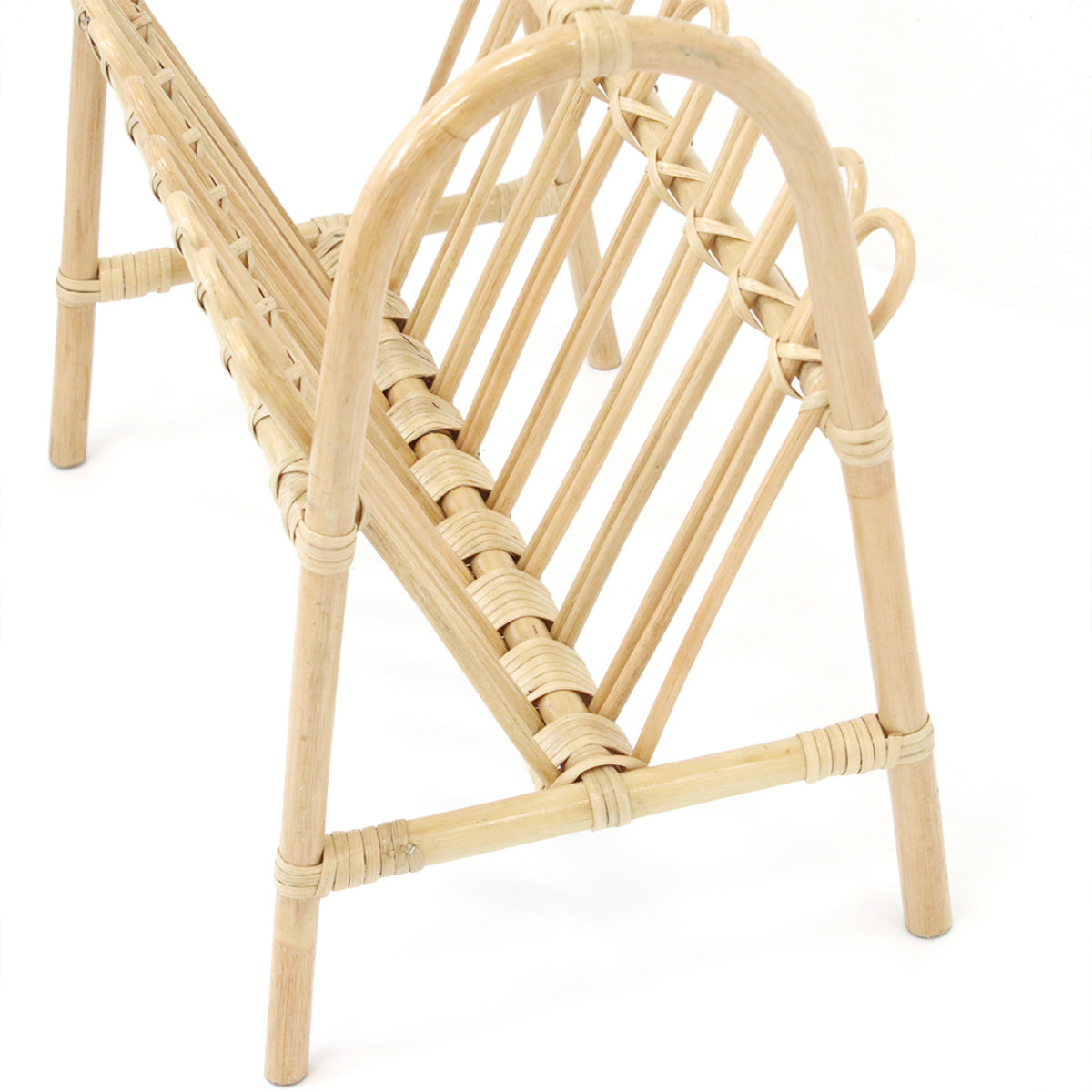 マガジンラック ラタン 幅47cm 天然素材 （ 籐 かご バスケット ラック