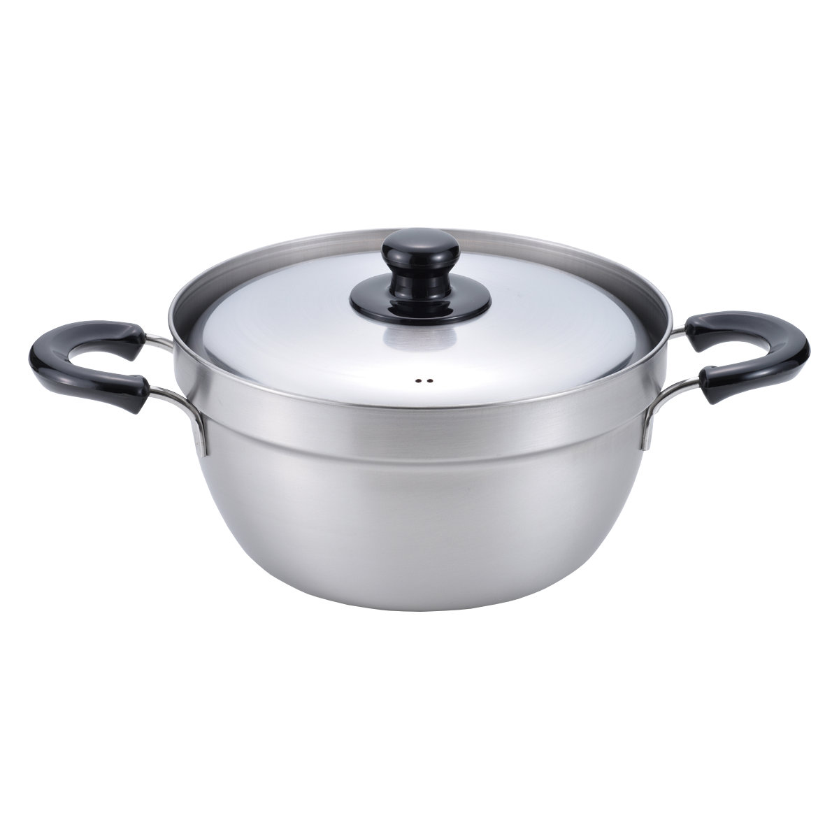 両手鍋 18cm IH対応 燕三 IHふきこぼれにくい両手鍋18cm （ ガス火