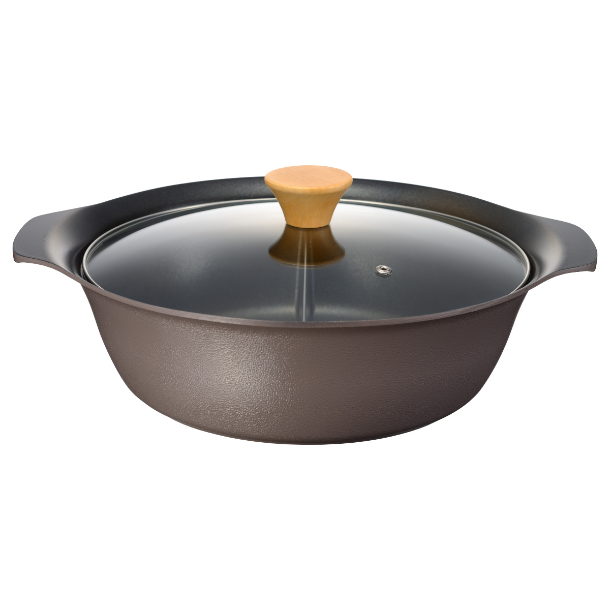 dショッピング |卓上鍋 30cm 仕切り付き スキップタイム 二食鍋 （ IH