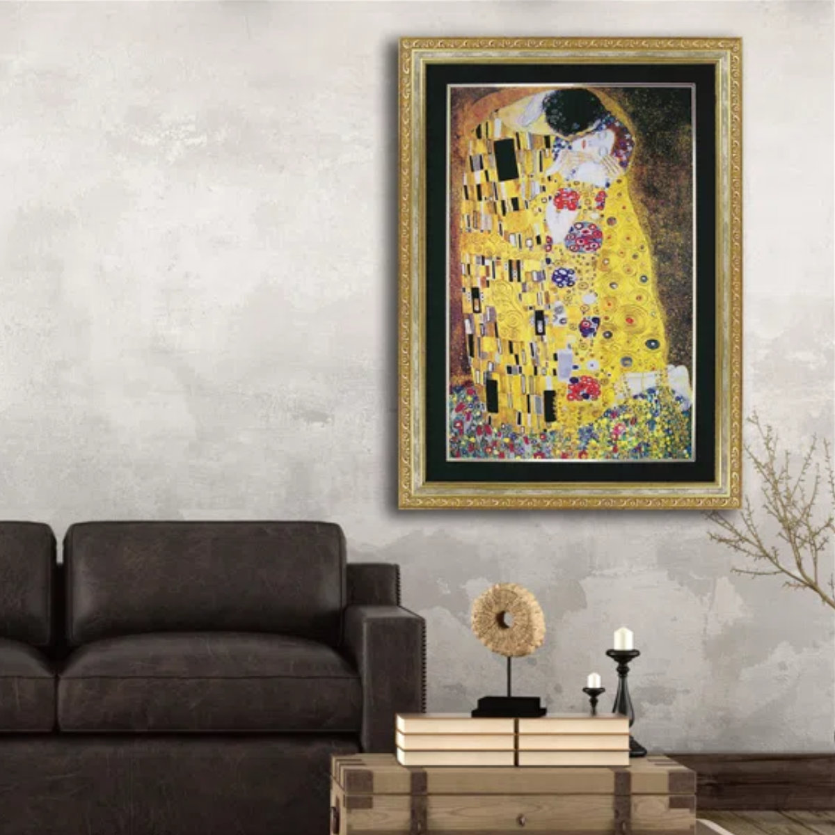 アートパネル グスタフ クリムト 『ザ・キス』 74.5×102.5cm （ 絵画