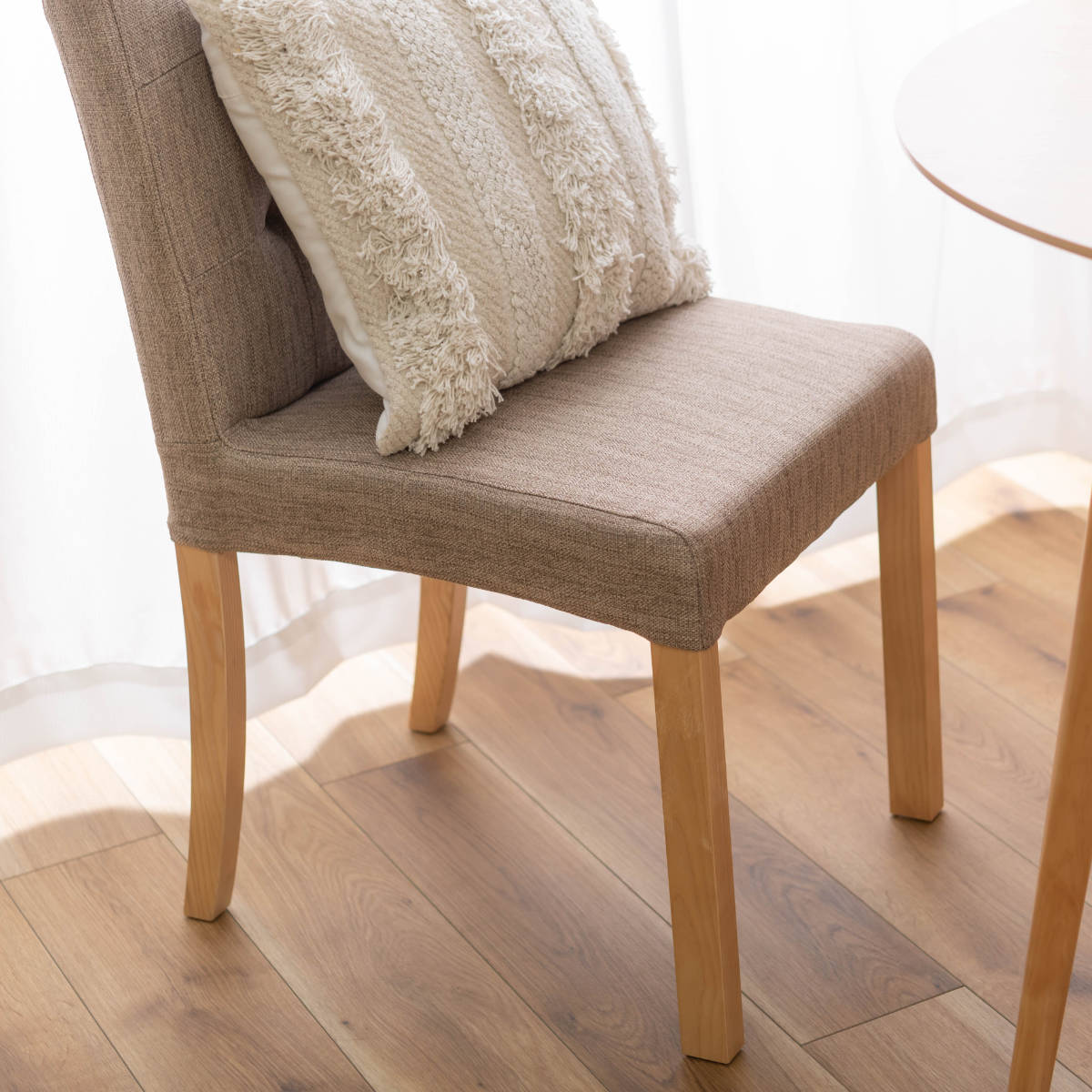 ダイニングチェア 座面高48cm 北欧風 （ ファブリック 布 椅子 イス