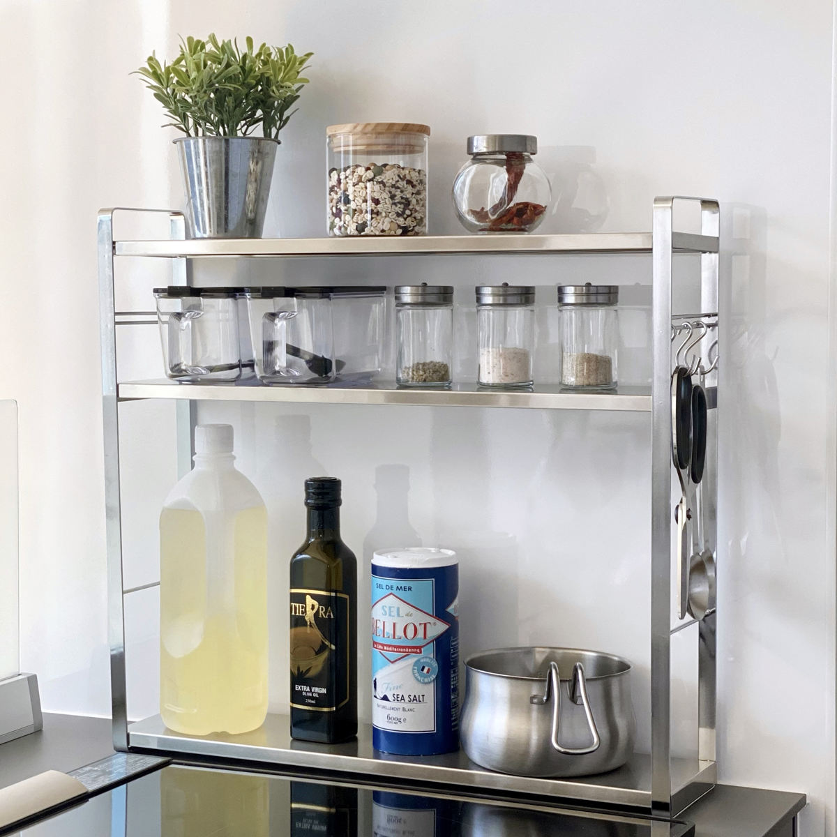 キッチンラック コンロサイドラック 3段 bws SELECTION （ 日本製