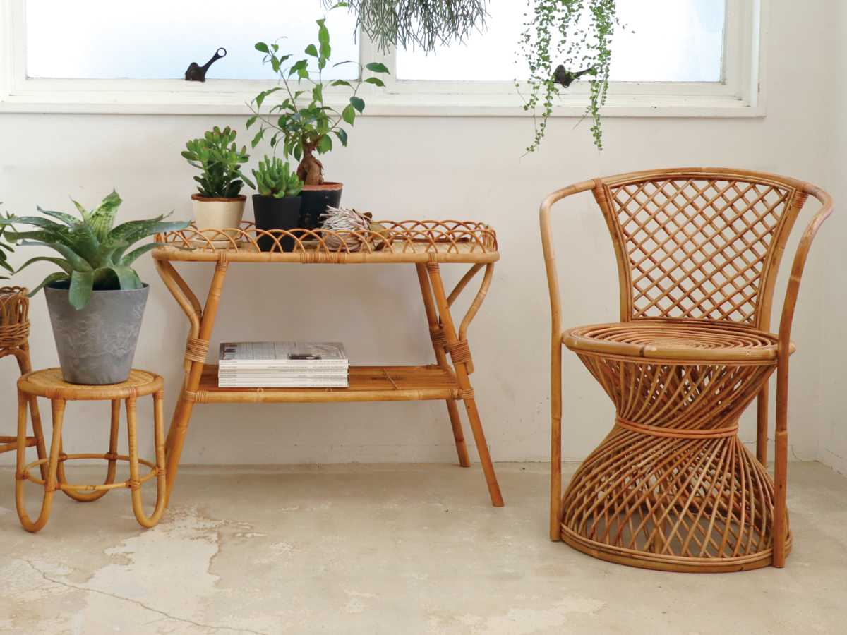 JUGLAS 3段シェルフ ラタン 高さ70cm （ ユグラ 籐 シェルフ 棚