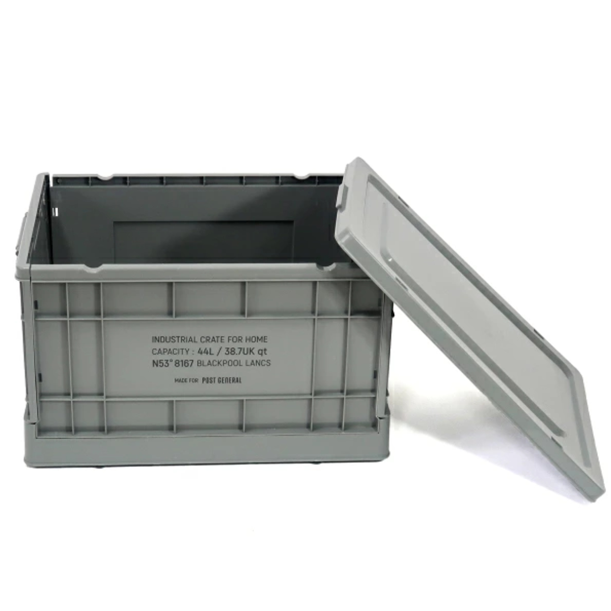 収納ボックス インダストリアルフォルダブルクレート ホーム 44L