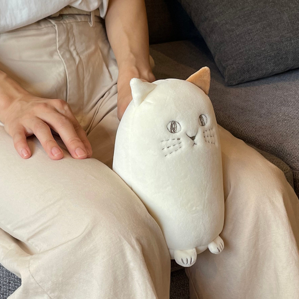 クッション にゃふにゃふ 高反発ぬいぐるみ （ ぬいぐるみ もちもち