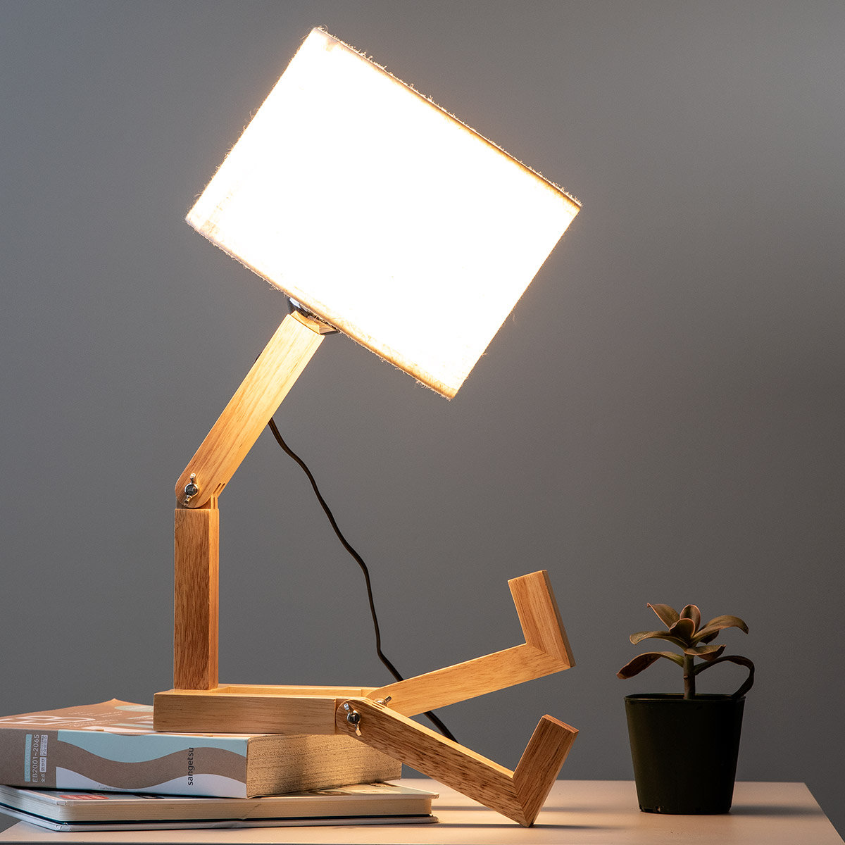 照明 ウッドマンランプ 木製 北欧 （ テーブルランプ スタンドライト