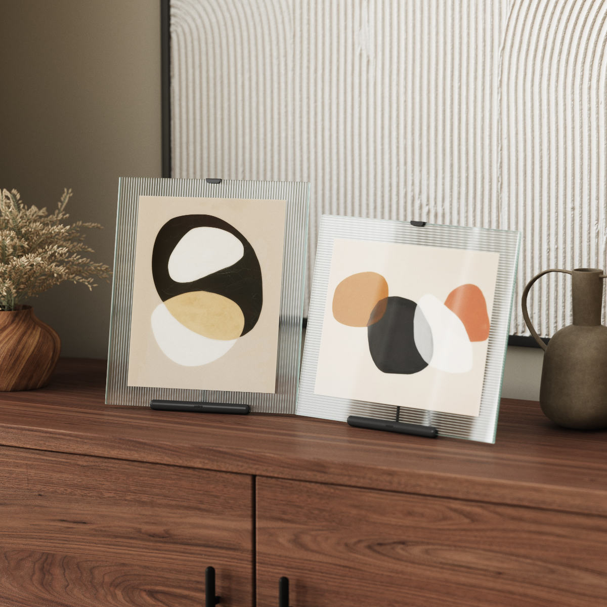 Umbra フルート フォトフレーム ガラス スチール 26×30cm （ 写真立て