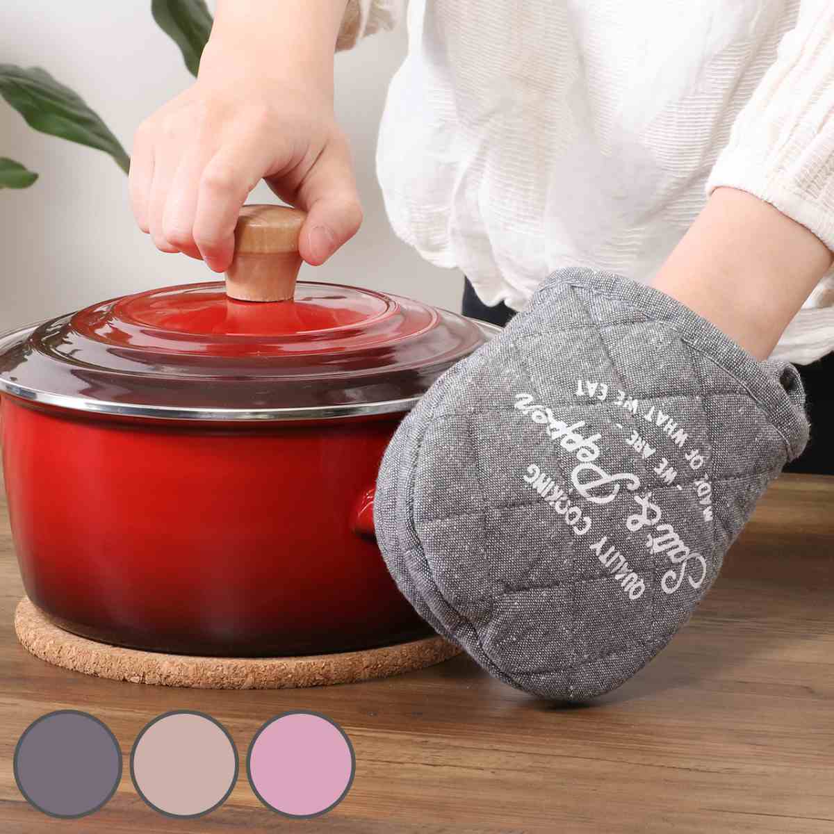 ミトン Salt＆Pepper （ 鍋つかみ キッチンミトン オーブンミトン 鍋