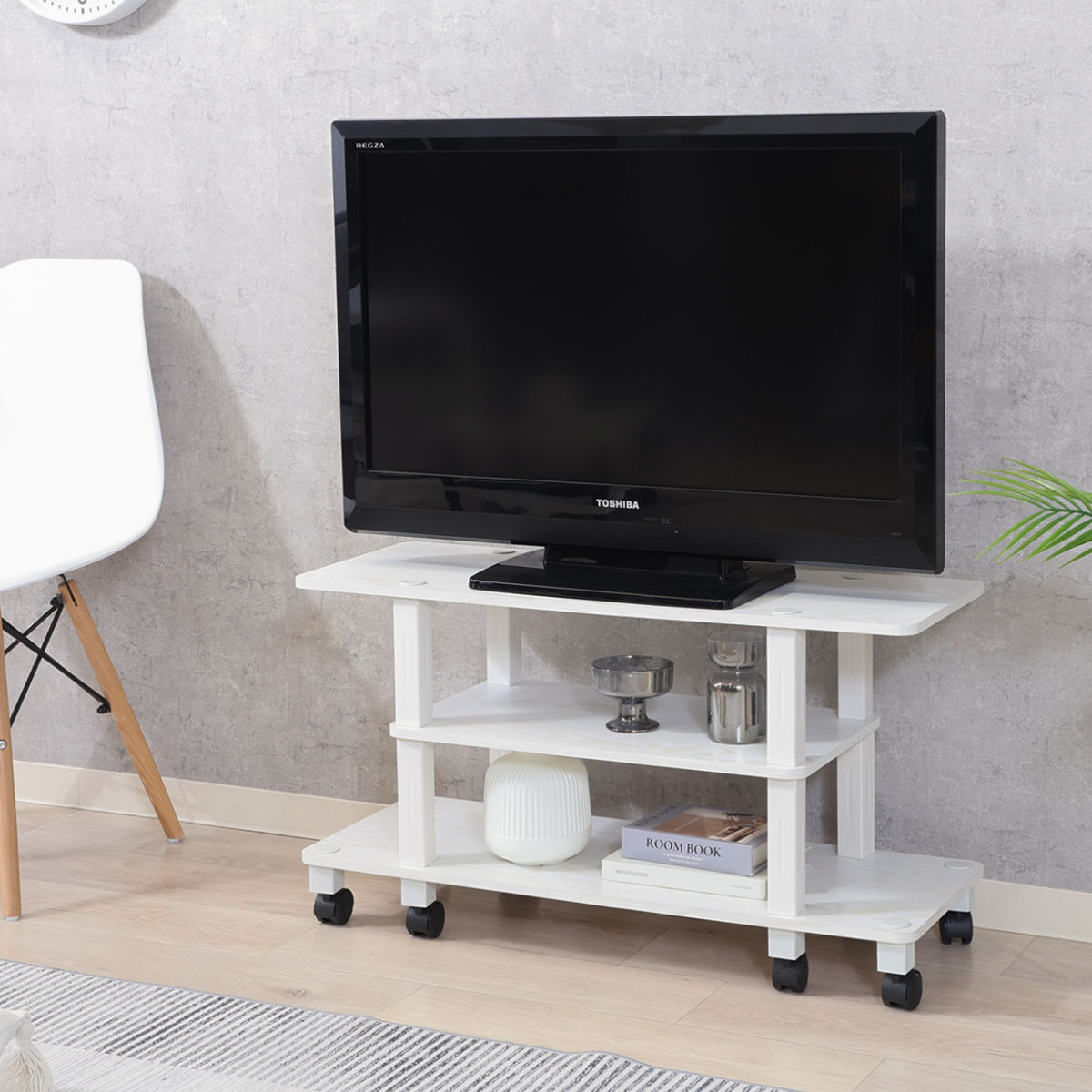 テレビ台 幅80cm 工具不要 キャスター付 FIT （ TV台 テレビボード AV