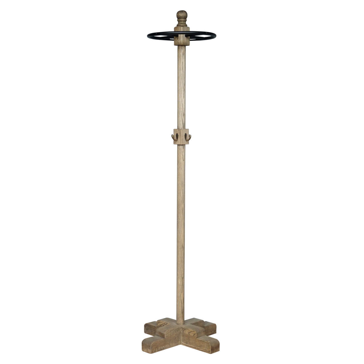 コートハンガー 木製 ヴィンテージ調 完成品 高さ175cm （ 開梱設置