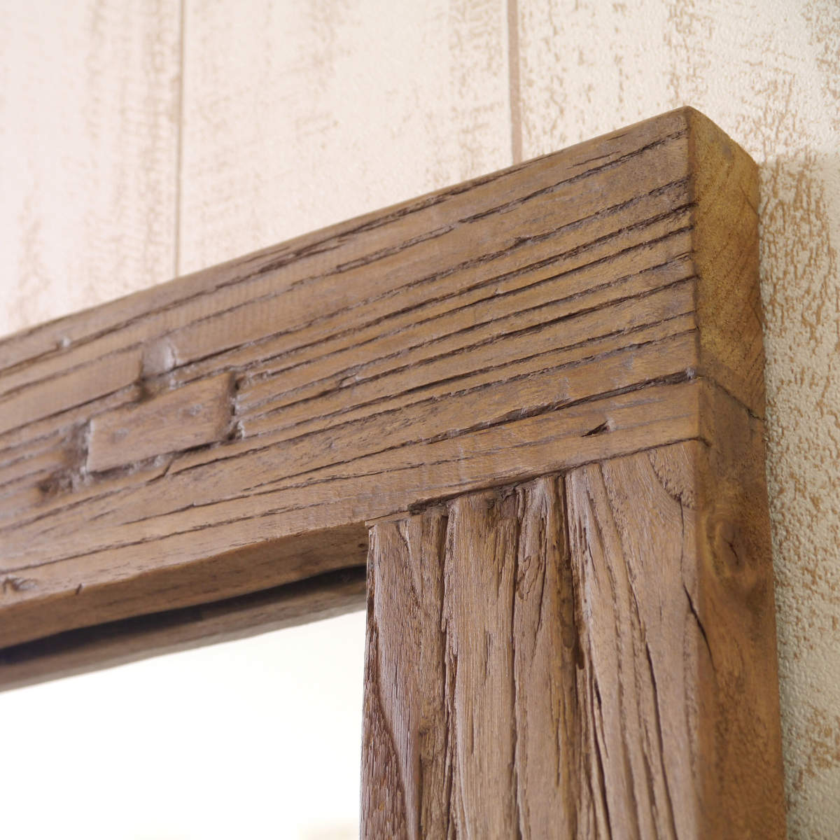 スタンドミラー 天然木 全身 木枠 90x180cm （ 開梱設置 大きめ