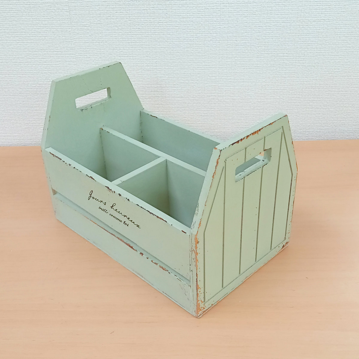 小物入れ ラルモニ ハンドルボックス 木製 （ 幅24×奥行15×高さ17cm