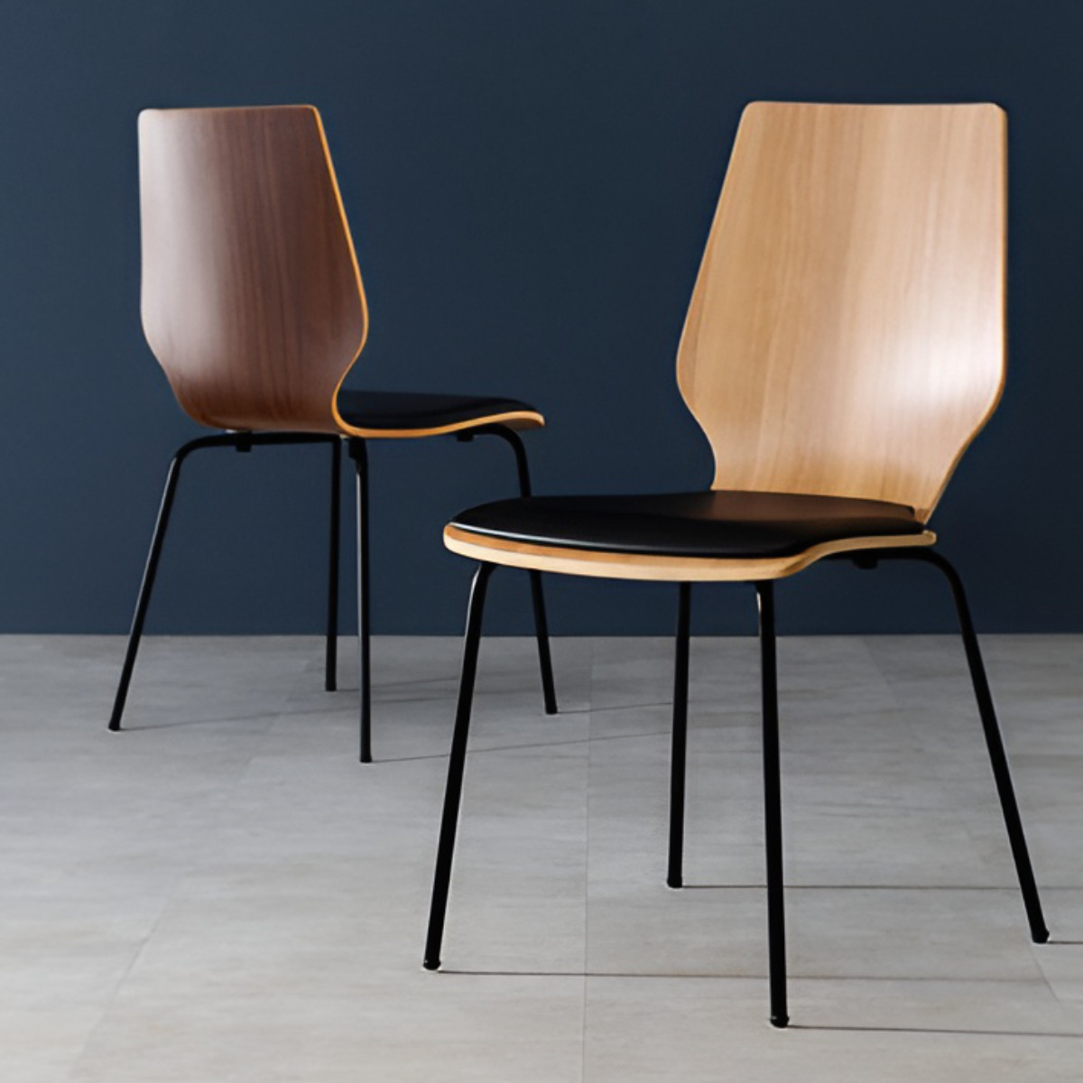 ダイニングチェア 座面高46cm 木目調 コンパクト （ チェア 椅子 食卓