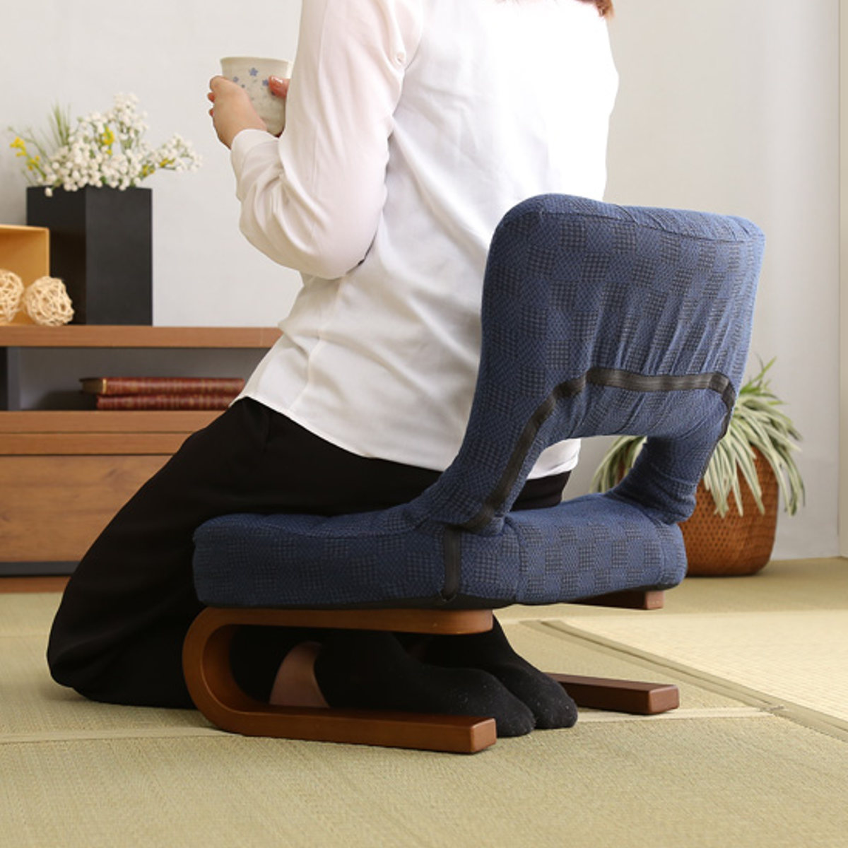 正座椅子 3段階リクライニング 葵 （ 正座 椅子 あぐら あぐら正座椅子