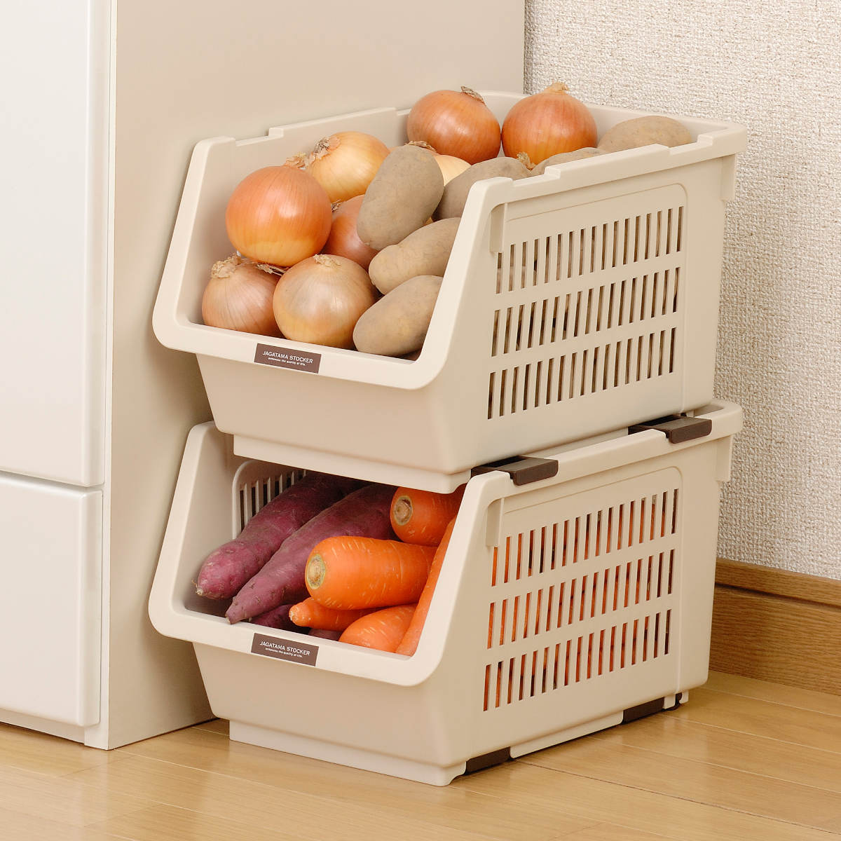 野菜ストッカー スリムストッカー じゃが玉ストッカー （ 野菜 収納