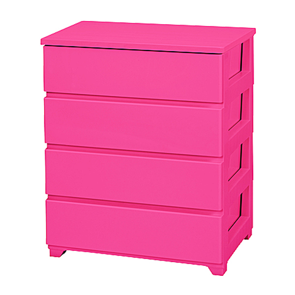 収納ケース ワイド 約 幅76×奥行41×高さ87cm 4段 カラースタイル