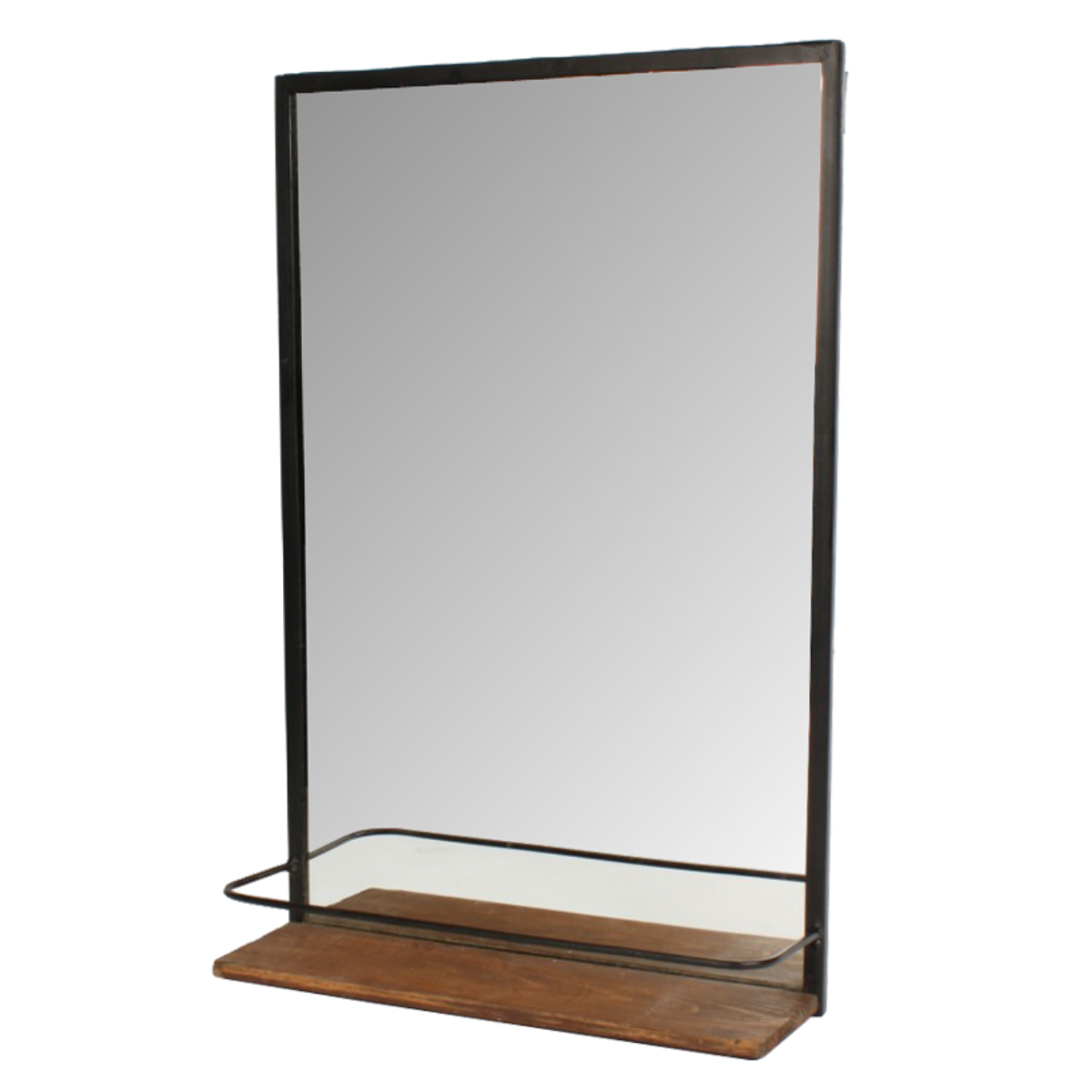 棚付ウォールミラー （ 鏡 壁掛け ミラー ウォールミラー かがみ 洗面