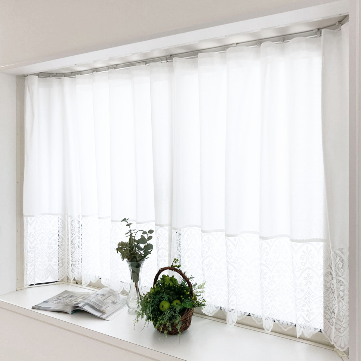 Rady ミルフルールカーテン(100x135/マルチ) Rady ミルフルール