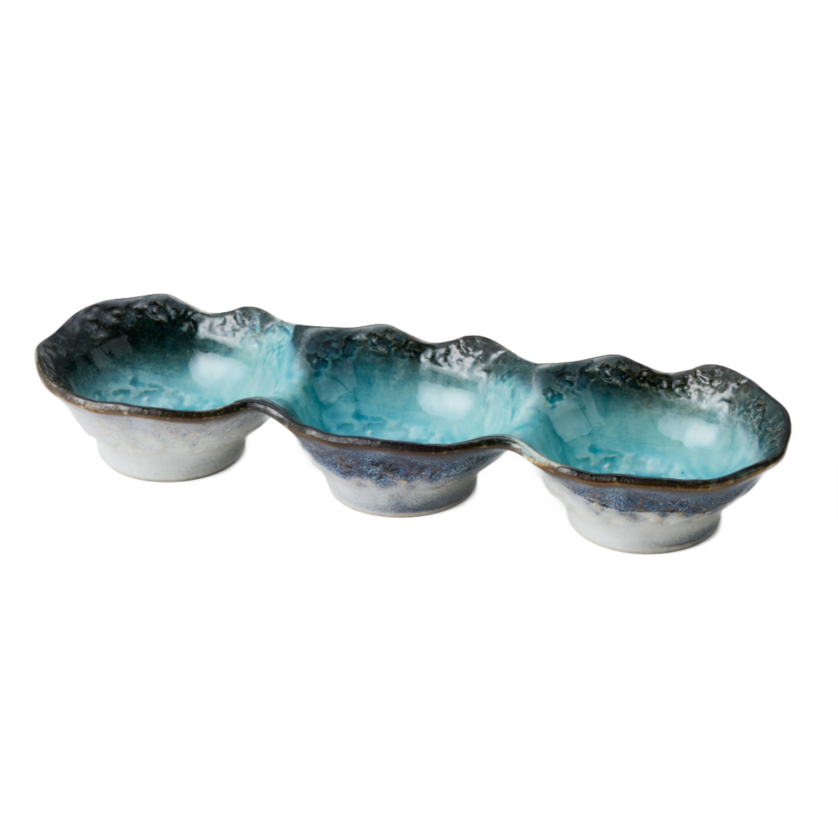 dショッピング |小鉢 3つ仕切り 28cm ボウル KANADE 陶器 （ 電子