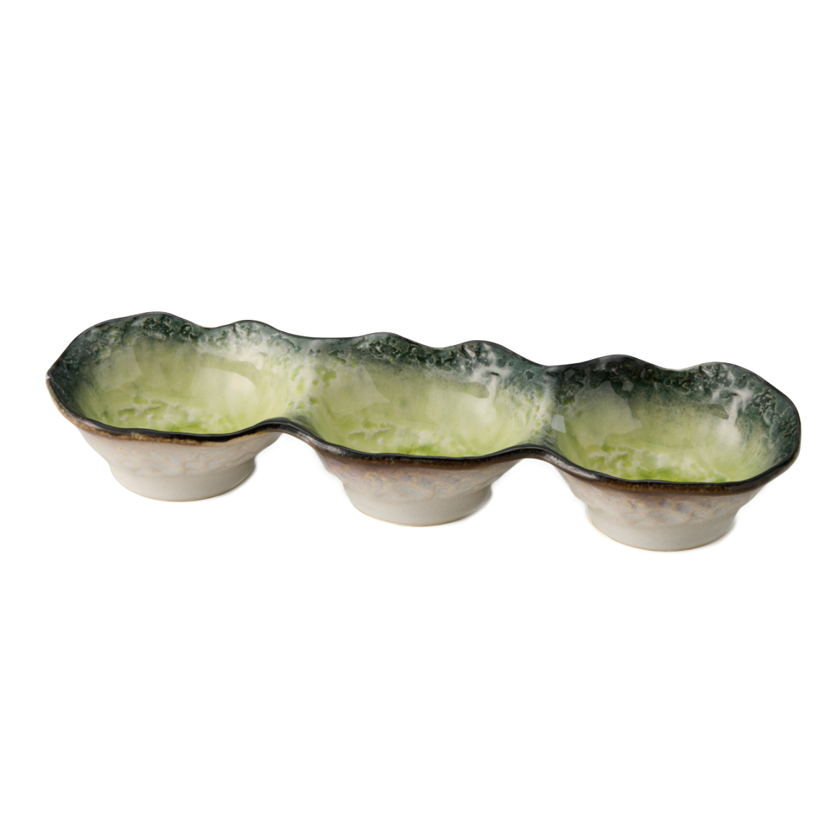 dショッピング |小鉢 3つ仕切り 28cm ボウル KANADE 陶器 （ 電子