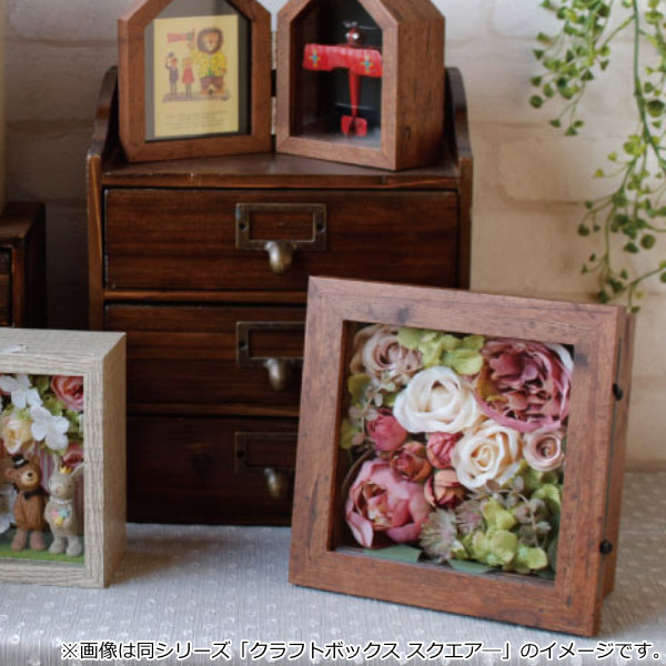 クラフトボックス （S） ブラウン （ アートボックス ディスプレイ