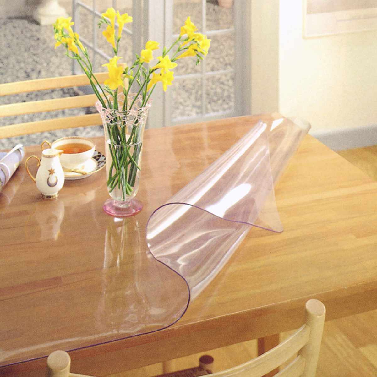 テーブルマット 防水 80cm×120cm 4人掛け ビニール （ テーブルクロス