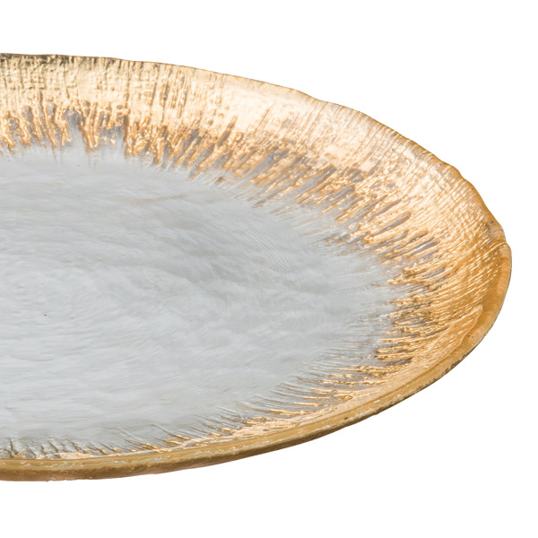 プレート 24cm M.STYLE アイスベルク フラッシュ 食器 洋食器 ガラス製