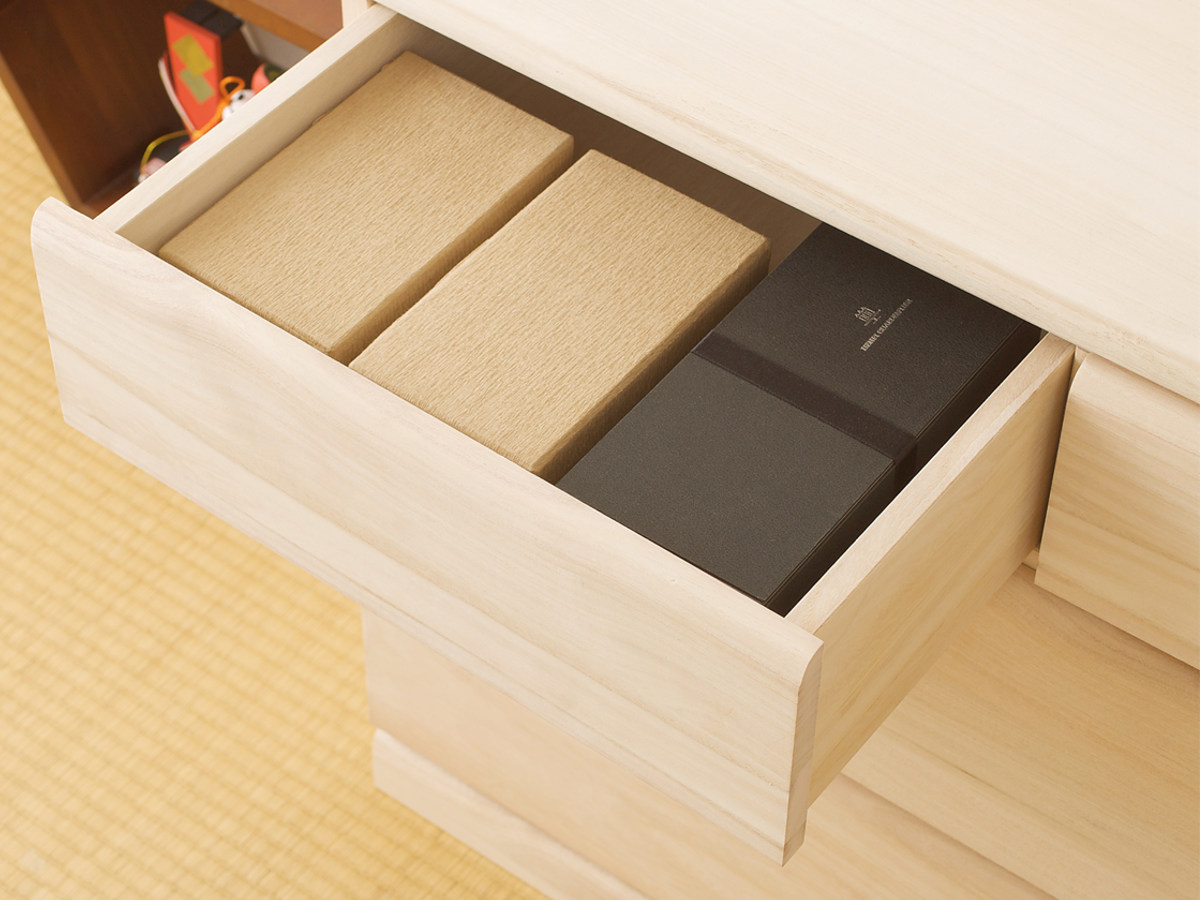 dショッピング |桐タンス 幅76.5cm 3段 キャスター付 日本製 完成品