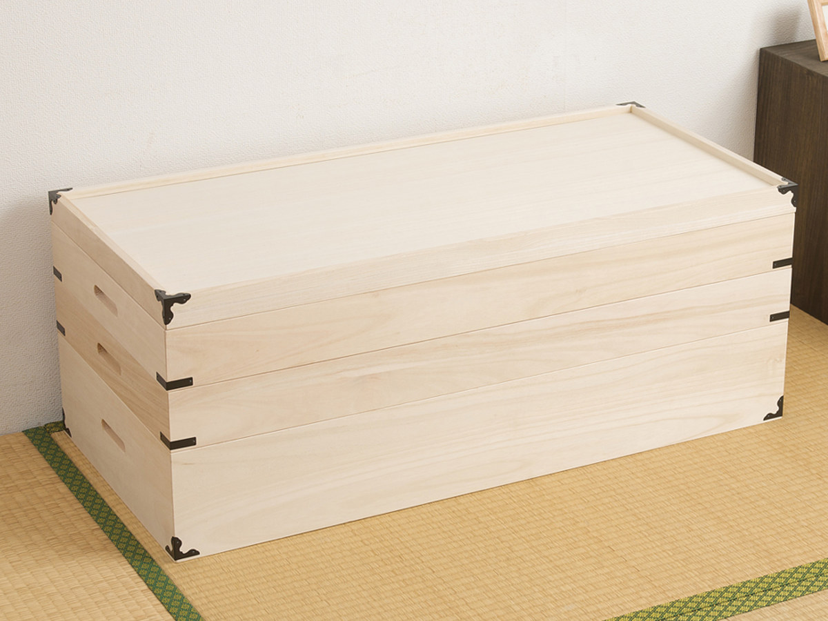 桐 衣装ケース 衣装箱 3段 幅91cm 日本製 （ 完成品 桐衣装箱 天然木