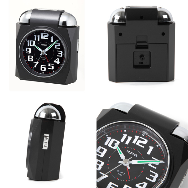 目覚まし時計 大音量 スヌーズ 置き時計 ライト付き ベルアタック