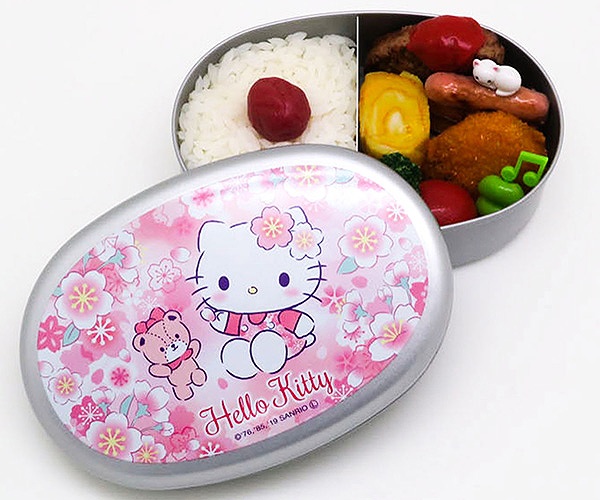 dショッピング |お弁当箱 1段 アルミ ハローキティ サクラ 350ml
