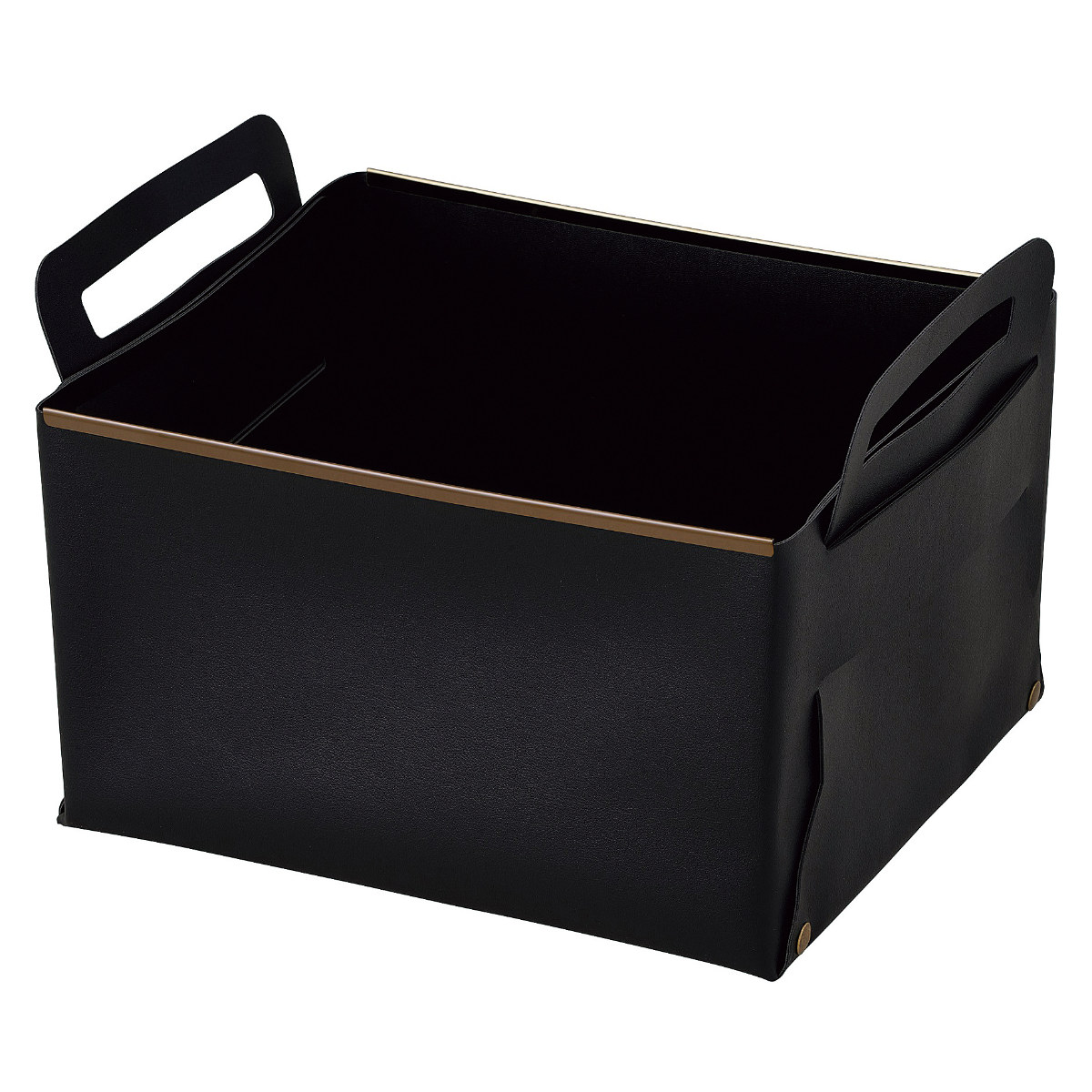 収納ボックス フェイクレザー CUBEケース L 小物収納 （ 幅31×奥行26