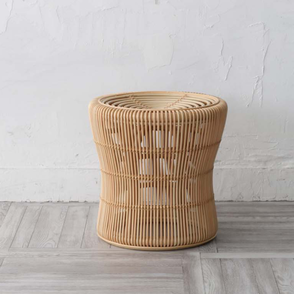 籐 スツール ラタン 円形 軽量 天然素材 （ ラタンチェア イス