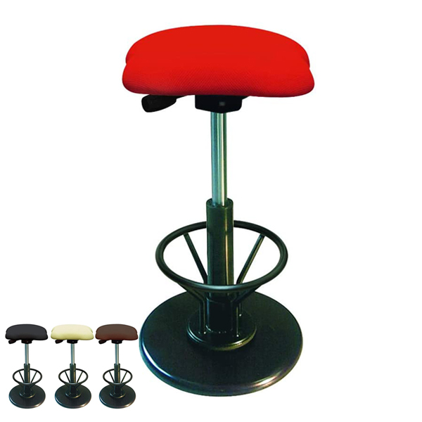 スツール ゆれる スイングスツール フットレスト付 高さ調節可能