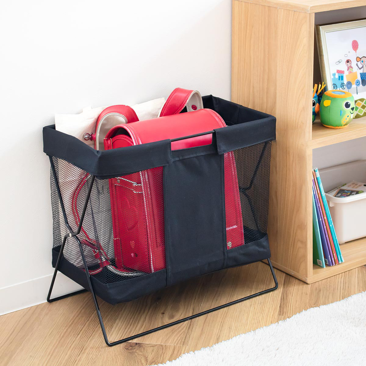 手荷物入れ 手荷物収納ボックス メッシュバスケット大 （ バスケット