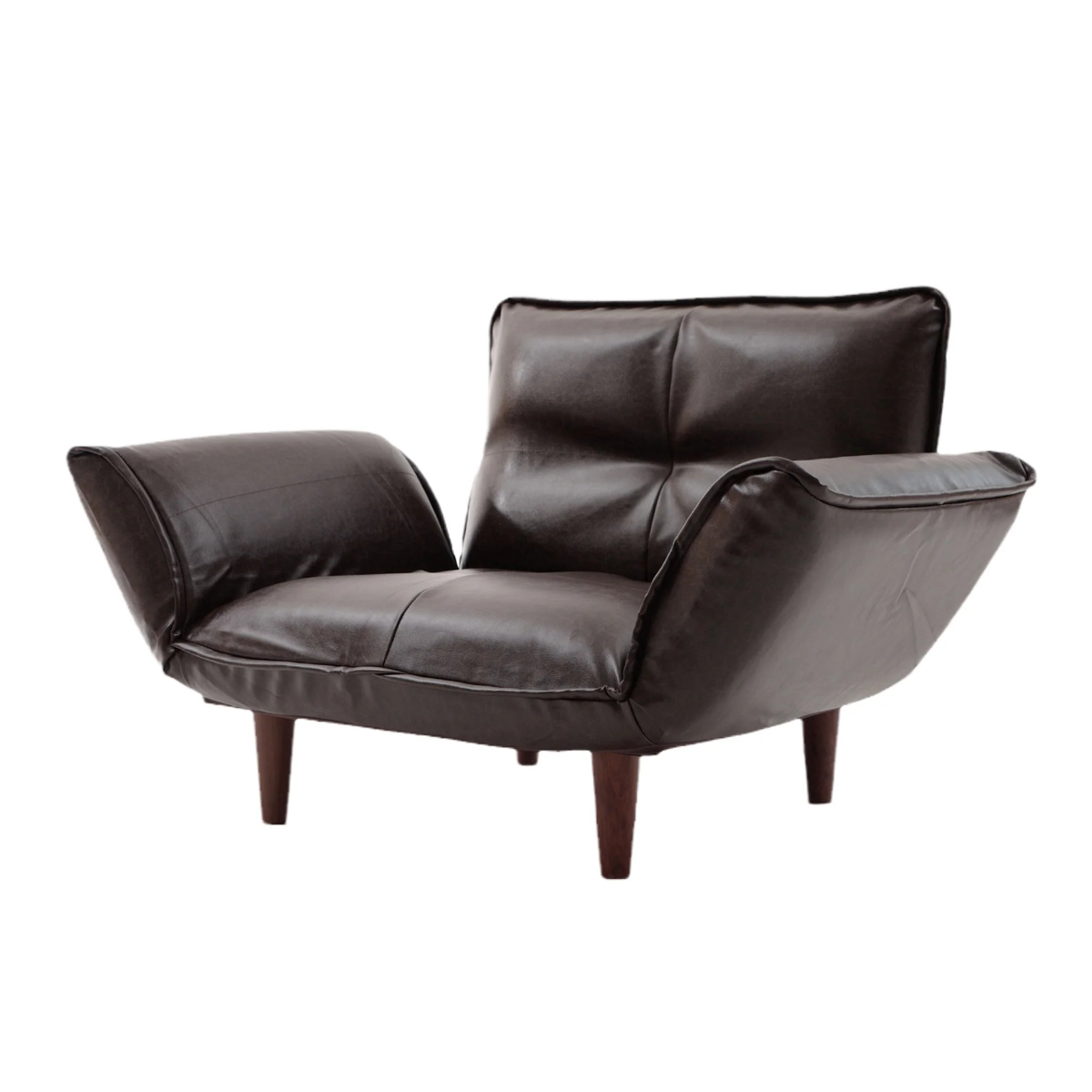 ソファ 1人掛け 88cm カウチソファー ヴィンテージタイプ PVC生地