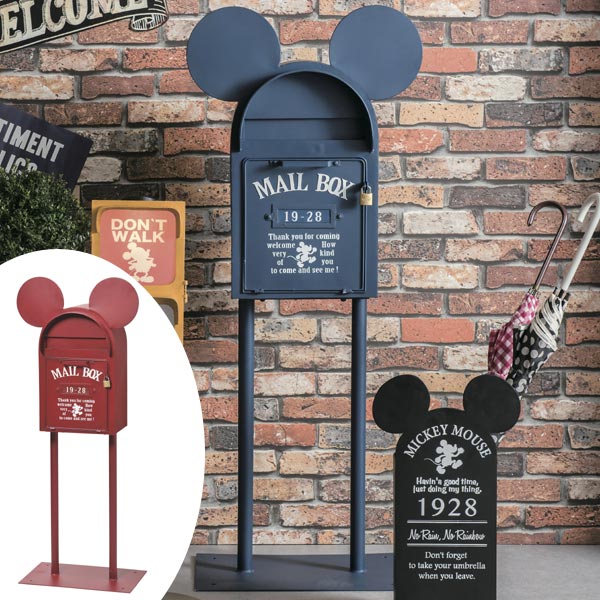 郵便ポスト スタンドタイプ ヴィンテージミッキー ミッキーマウス
