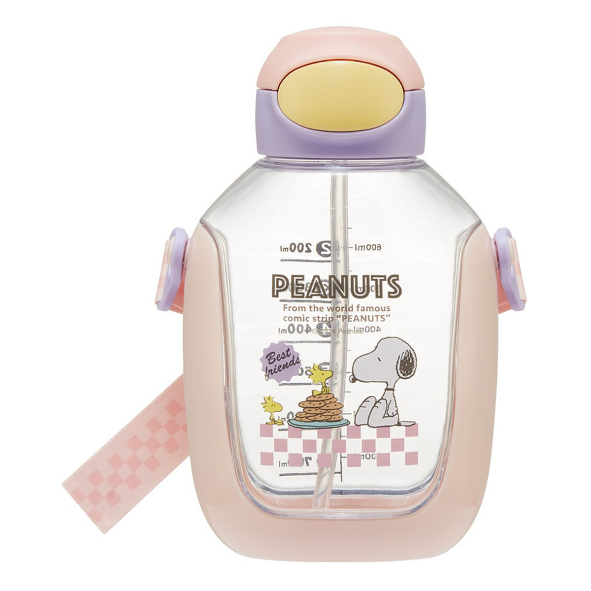 水筒 780ml ワンプッシュストローボトル スヌーピー 80sカフェ