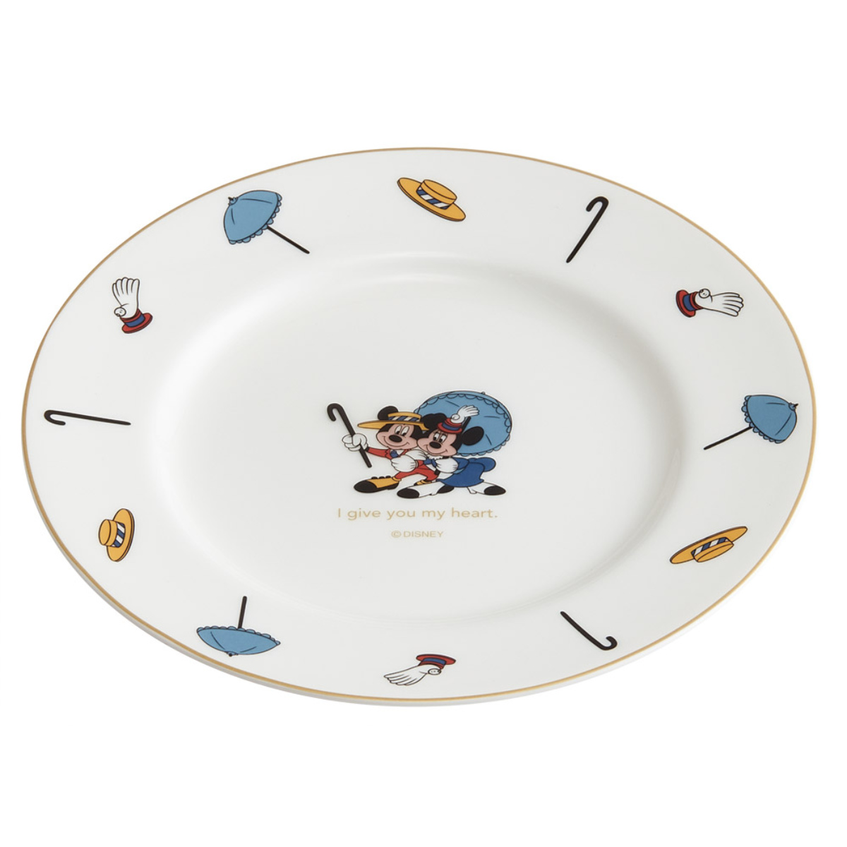 プレート 19cm ミッキー＆ミニー （ 電子レンジ対応 食洗機対応 皿 お