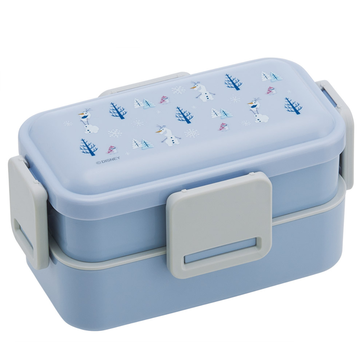 弁当箱 2段 600ml 抗菌2段ふわっと弁当箱 オラフ （ ディズニー ランチ